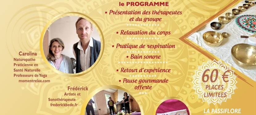 Biorespiration et Bain Sonore le 19 janvier 2025 à la Maison Passiflore de Montauban&nbsp;(82)