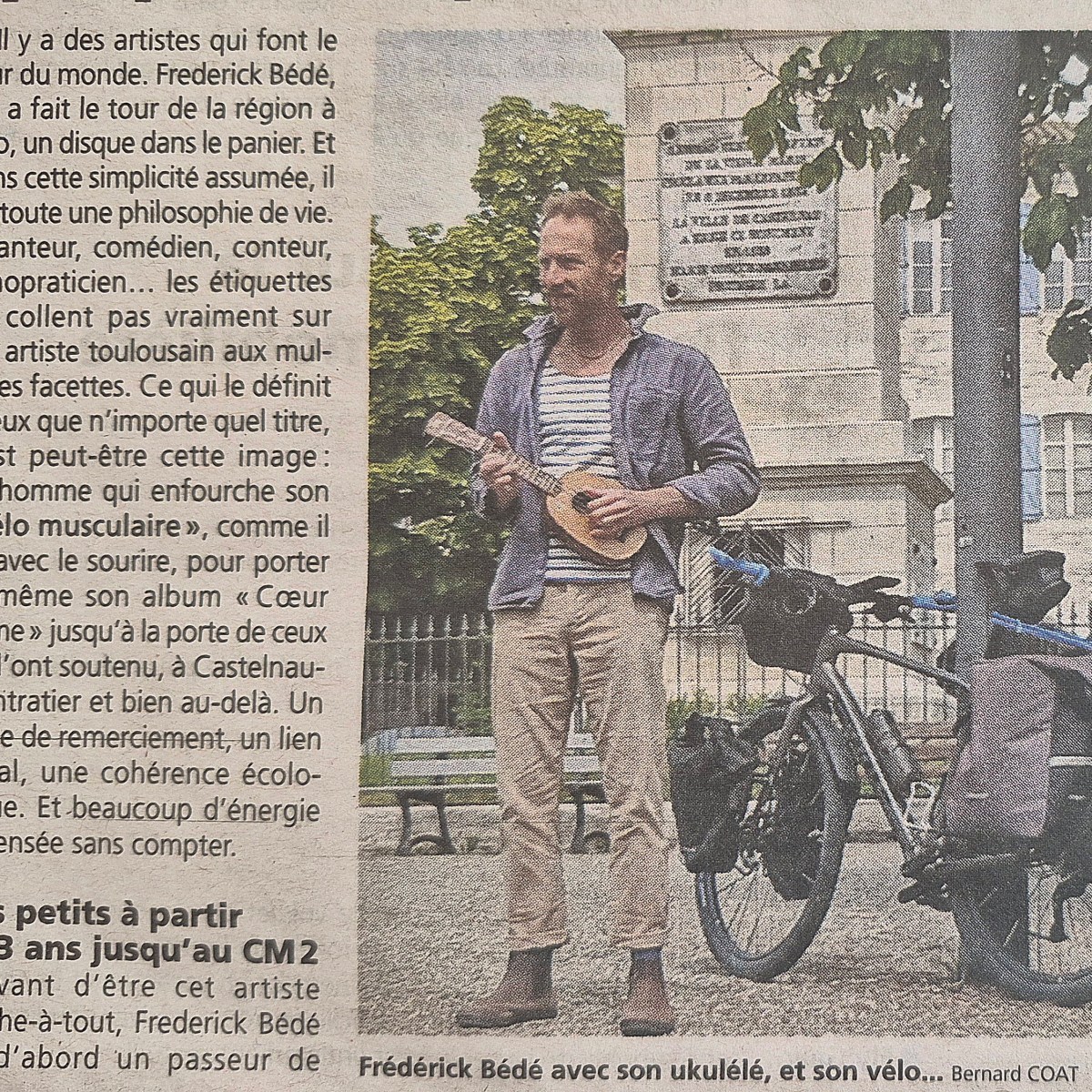 Un bel article qui raconte mon Cœur Plume Tour en vélo&nbsp;!